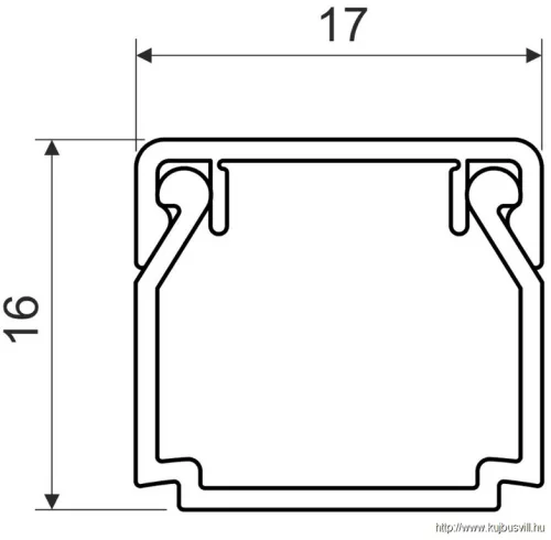 LHD 17X17 HD Minicsatorna -2/70m