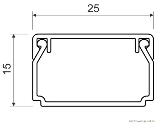 LHD 25X15 HD Minicsatorna -2/50m