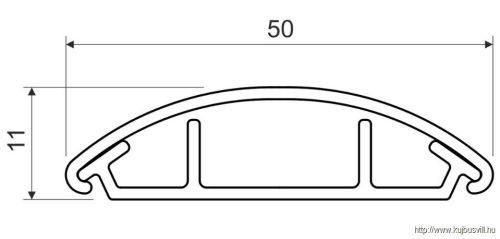 LO 50 HD Taposó csatorna fehér -2/32m