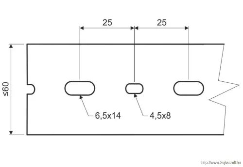RK 30X30 LD Perforált csatorna -2/64m