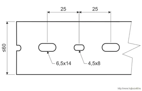 RK 30X40 LD Perforált csatorna -2/60m
