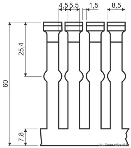 RK 40X60 LD Perforált csatorna -2/48m