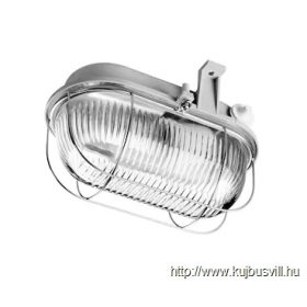 KOPP Hajólámpa 60W ovális drótrácsos szürke  190804042