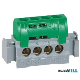   LEGRAND 004830 Lexic elosztókapocs IP2 4 védő csatlakozás zöld