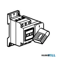 LEGRAND 022500 Vistop 32A 3P mellső, fekete karral, terhelésszakaszoló kapcsoló