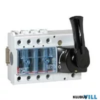 LEGRAND 022512 Vistop 63A 3P mellső, fekete karral, terhelésszakaszoló kapcsoló sínre