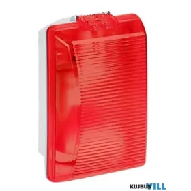   LEGRAND 062402 Plexo szögletes hajólámpa E27, 55W, IP55 piros bura