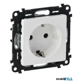   LEGRAND 753120 Valena Life 2P+F csatlakozóaljzat biztonsági zsaluval, rugós vezetékbekötéssel fehér