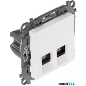   LEGRAND 753141 Valena Life 2xRJ45 Cat. 5e UTP csatlakozóaljzat  fehér