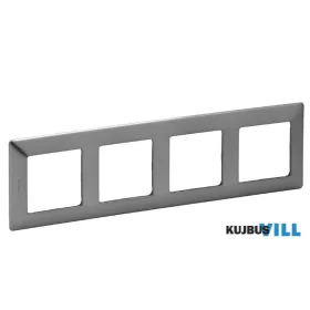 LEGRAND 754154 Valena Life négyes keret Inox dekor