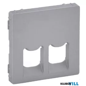   LEGRAND 755422 Valena Life 2xRJ45/RJ11 csatlakozóaljzat burkolat alumínium
