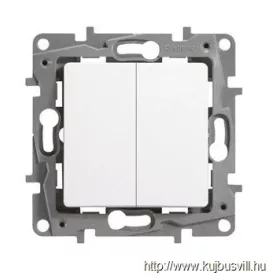 LEGRAND 764502 Niloé kettős váltókapcsoló, fehér