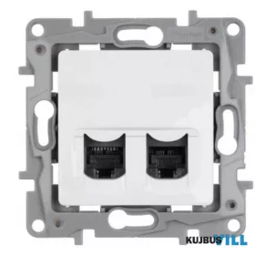   LEGRAND 764574 Niloé 2xRJ45 Cat.6 UTP csatlakozóaljzat, fehér