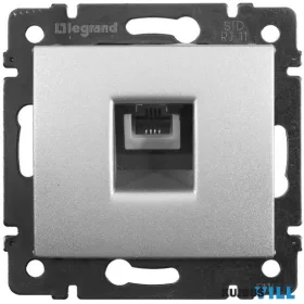LEGRAND 770138 Valena telefoncsatlakozó 1xRJ11 alumínium
