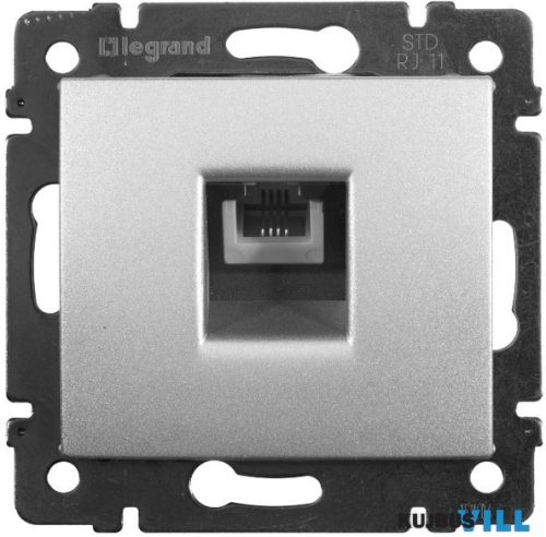 LEGRAND Valena telefoncsatlakozó 1xRJ11 alumínium 770138 KIFUTÓ