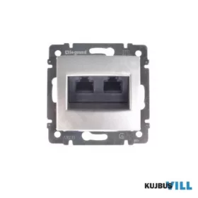 LEGRAND 770233 Valena 2xRJ45 LCS2 Cat6 FTP aljzat alumínium