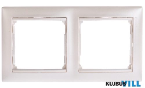LEGRAND 770472 Valena keret kettős, vízszintes, kagylóhéj