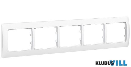 LEGRAND 771005 Galea Life keret 5-ös vízszintes, fehér