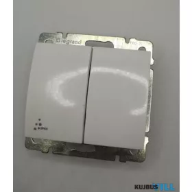   LEGRAND 771022 Galea Life kettős váltókapcsoló IP44, fehér KIFUTÓ