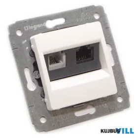   LEGRAND Cariva LCS2 RJ11/RJ45 Cat6 UTP aljzat keret nélkül fehér 773640 KIFUTÓ