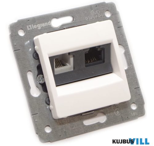 LEGRAND Cariva LCS2 RJ11/RJ45 Cat6 UTP aljzat keret nélkül fehér 773640 KIFUTÓ