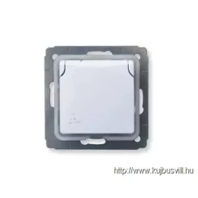   LEGRAND Cariva IP44 2P+F aljzat csapófedéllel, keret nélkül, fehér 773645