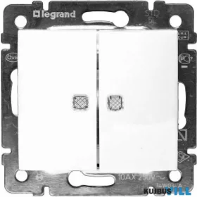   LEGRAND 774212 Valena kettős váltókapcsoló jelzőfénnyel, fehér