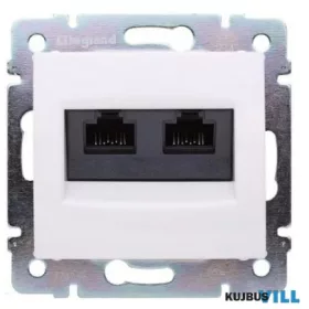   LEGRAND 774231 Valena 2xRJ45 LCS2 Cat5e UTP aljzat, körömmel, fehér