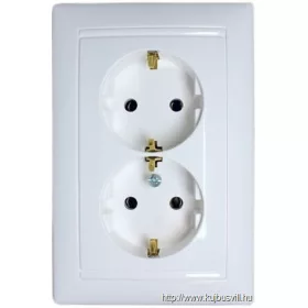 LEGRAND 774400 Valena 2x2P+F csatlakozóaljzat fehér