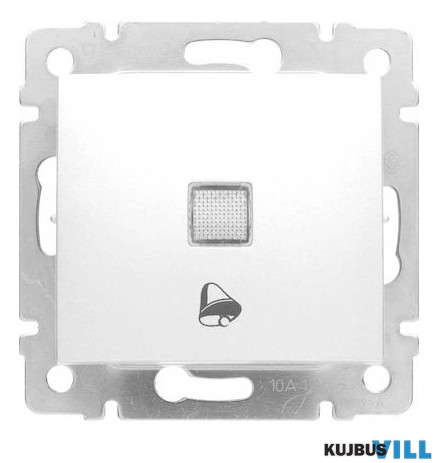 LEGRAND 774415 Valena egypólusú nyomó csengőjellel, jelzőfénnyel, fehér