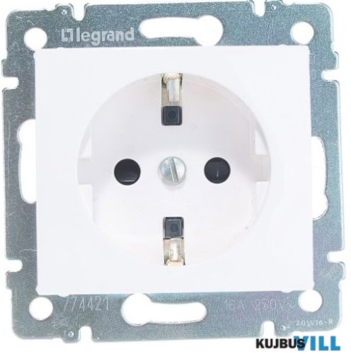 LEGRAND 774421 Valena 2P+F csatlakozóaljzat biztonsági zsaluval, fehér
