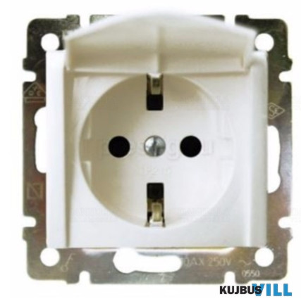 LEGRAND 774422 Valena 2P+F csatlakozóaljzat csapófedéllel, fehér