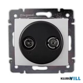   LEGRAND 774432 Valena TV-RD antenna-csatlakozóaljzat végzáró, 1,5dB fehér