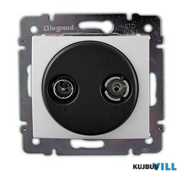 LEGRAND 774432 Valena TV-RD antenna-csatlakozóaljzat végzáró, 1,5dB fehér