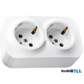   LEGRAND 782413 Forix IP20 falon kívüli 2x2P+F csatlakozóaljzat, 16 A, biztonsági zsalu nélkül, fehér
