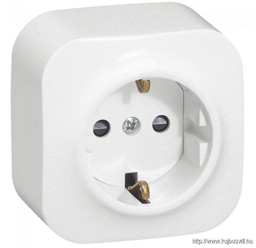 LEGRAND 782420 Forix IP20 fk 2P+F földelt csatlakozóaljzat, 16 A , biztonsági zsaluval, fehér