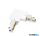 LUX 256061 LINK 3-PHASE TRIM L-CONNECTOR RIGHT DALI 1-10V WH