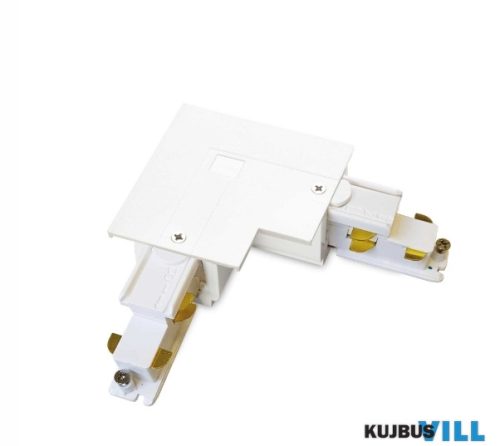 LUX 256061 LINK 3-PHASE TRIM L-CONNECTOR RIGHT DALI 1-10V WH