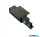 LUX 256122 LINK 3-PH TRIM MAIN CONN END RIGHT DALI 1-10V BK