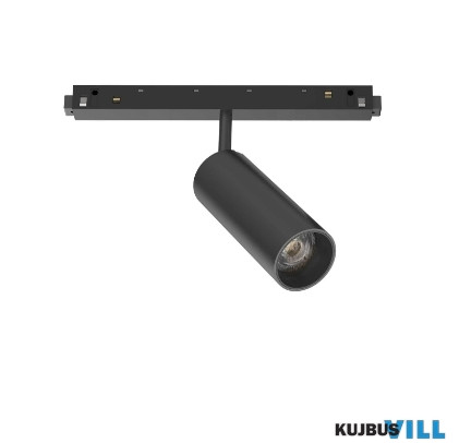 LUX 257655 EGO TRACK SINGLE 12W 3000K ON-OFF BK