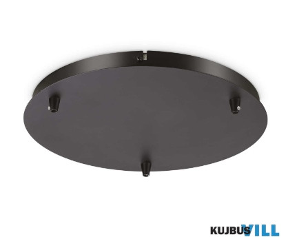 LUX 285603 ROSONE STANDARD 3 LUCI NERO