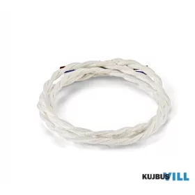  LUX 303062 Izzók és kiegészítők CAVO TESSUTO INTRECCIATO 10M BIANCO