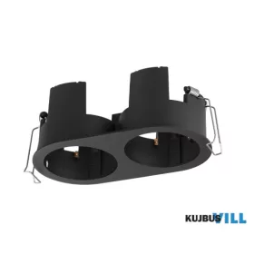   LUX 370026 BEYOND CORNICE CON BORDO DOPPIA 10W NERO Süllyesztett
