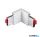 LUX 370286 STEEL SP D20 PROFILO ANGOLARE CIECO BIANCO Sín rendszer
