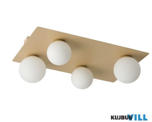 LUX 33283 Mennyezeti lámpa ARGON 4 prostokąt złoty
