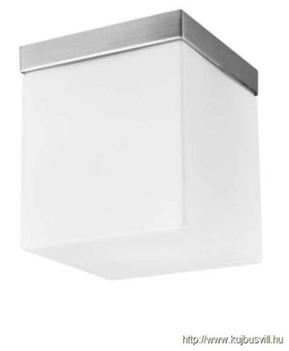 LUXERA 1510 CUBIX mennyezet lámpa E27/60W 20x20cm mattkróm