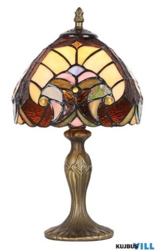 LUXERA 1701 TIFFANY XX asztali lámpa E14/40W Ø20cm ↕36cm