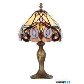   LUXERA 1705 TIFFANY XXI asztali lámpa E14/40W Ø20cm ↕36cm