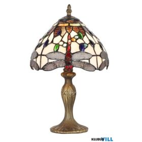   LUXERA 1709 TIFFANY XXII asztali lámpa E14/40W Ø20cm ↕36cm