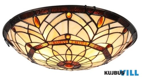 LUXERA 1712 TIFFANY mennyezet lámpa 3xE27/40W Ø40cm